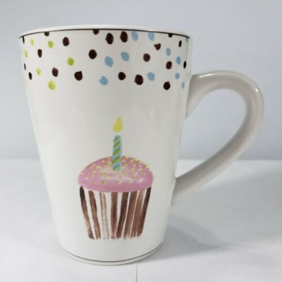 Jennifer Sosik Mugs Oneida Cupcake Mug Stoneware Coffee Used Condition Set Of 4 - Picture 5 of 9